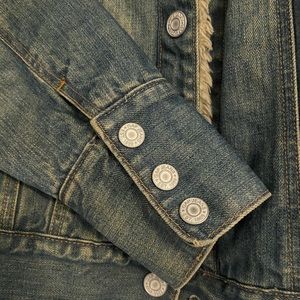 Vintage Gap fur-lined denim jacket